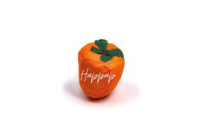 Kaki en papier de soie réalisé avec la technique Happap – Création artisanale et décorative.