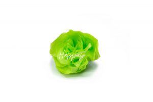 Salade verte en papier de soie réalisée avec la technique Happap – Création artisanale et décorative.