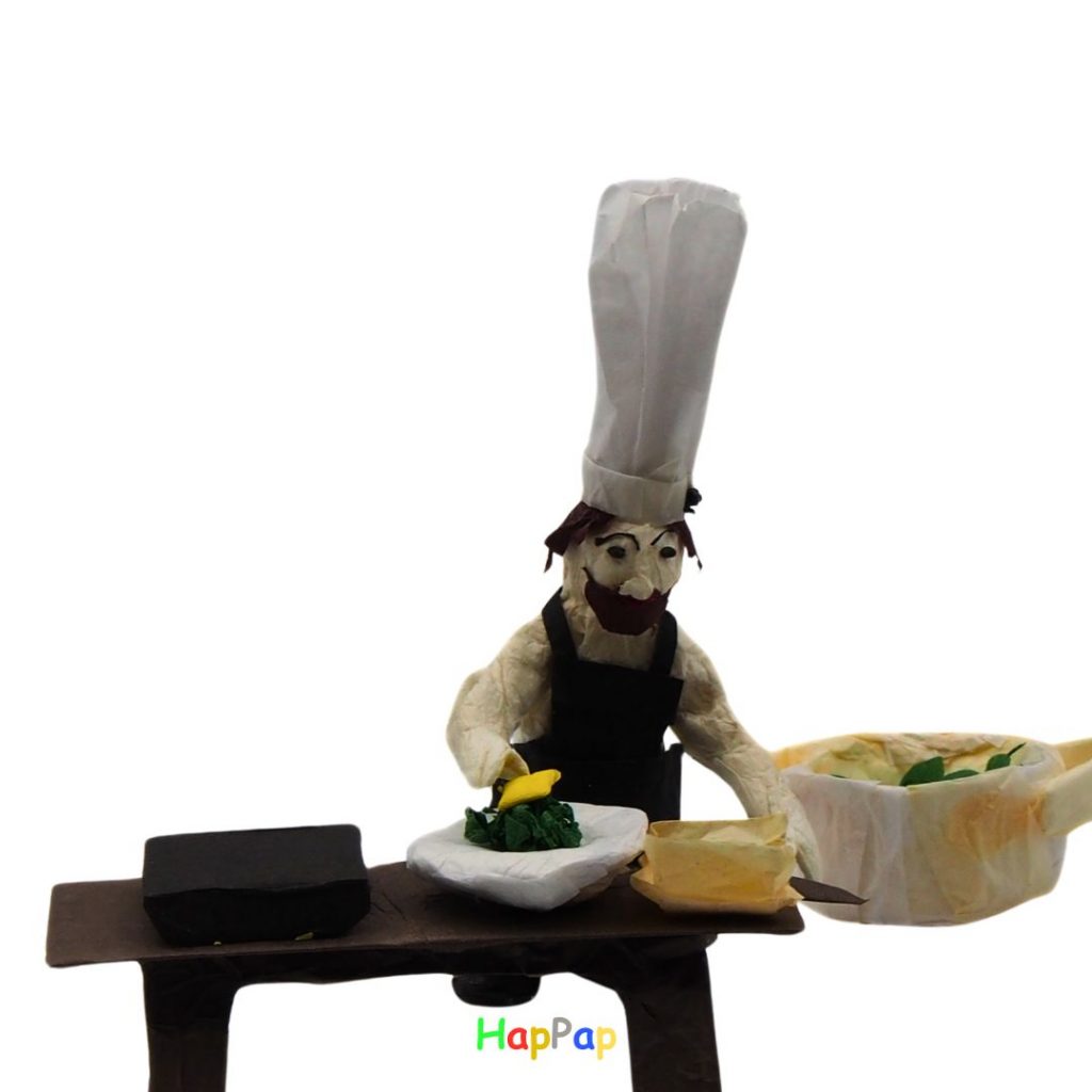 Petit Chef tombe dans les pommes - expression idiomatique en stop motion